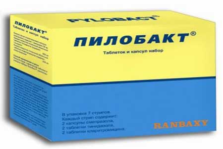 Лечение хеликобактер. Комбинированный препарат Пилобакт