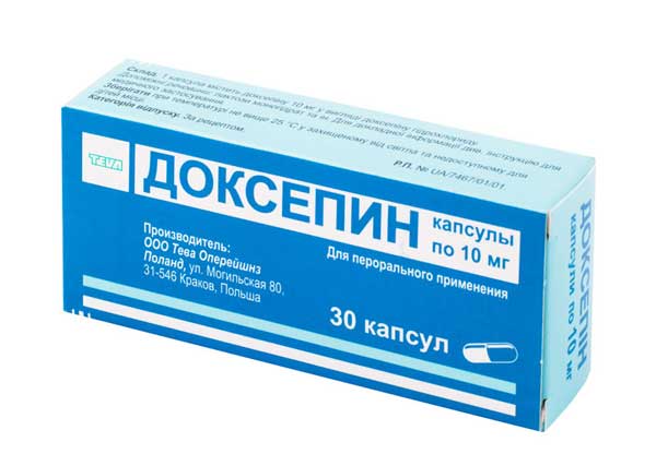 Доксепин: использование Доксепин: инструкция по применению