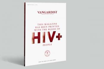Эксклюзивный номер журнала Vangardist отпечатан кровью больных СППИДом Эксклюзивный номер журнала Vangardist отпечатан кровью больных СППИДом