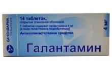 Галантамин: использование Галантамин: инструкция по применению